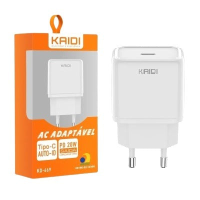 FONTE TURBO TIPO-C 20W KD-669 KAIDI