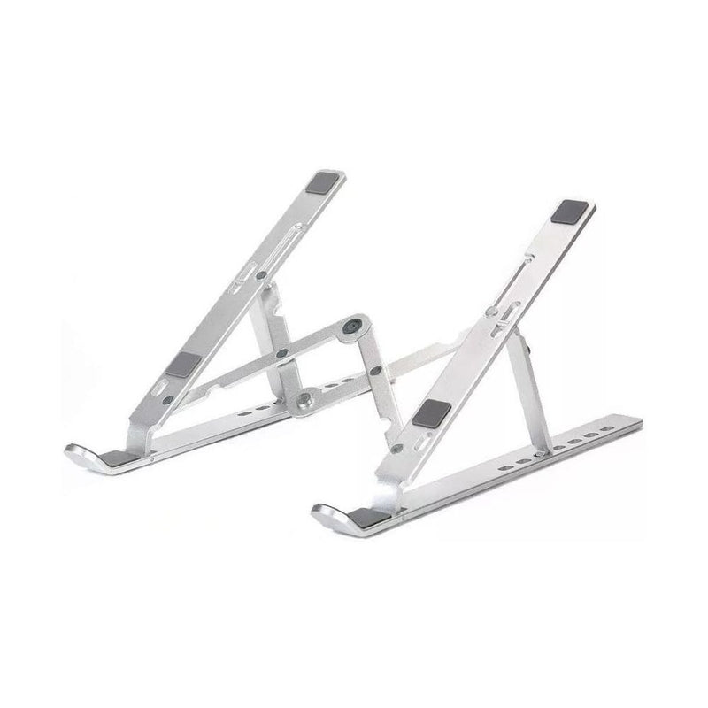 SUPORTE PARA NOTEBOOK OU TABLET, PORTATIL, RETRATIL, COM REGULAGEM DE ALTURA, PRODUTO FABRICADO EM LIGA