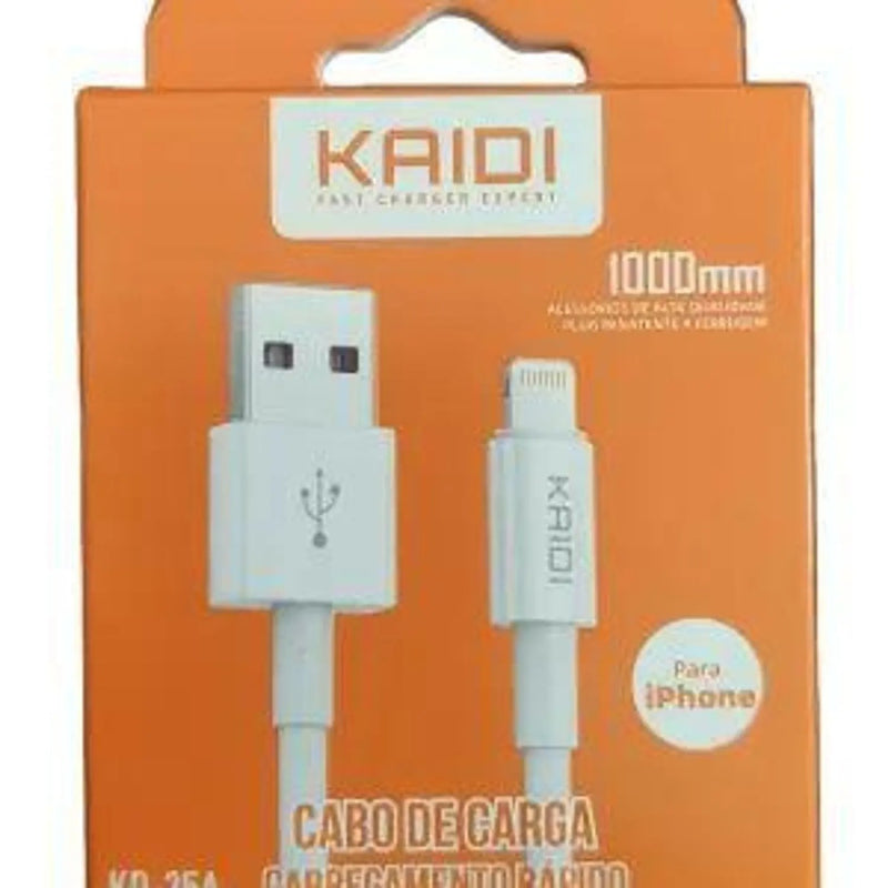 CABO DE CARGA KAIDI IPHONE IOS KD-25A