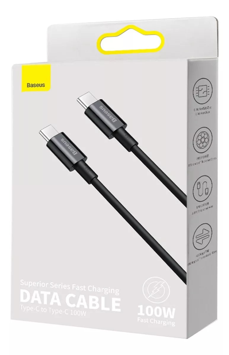 CABO BASEUS TYPE-C TYPE-C 100W SUPERIOR SERIES