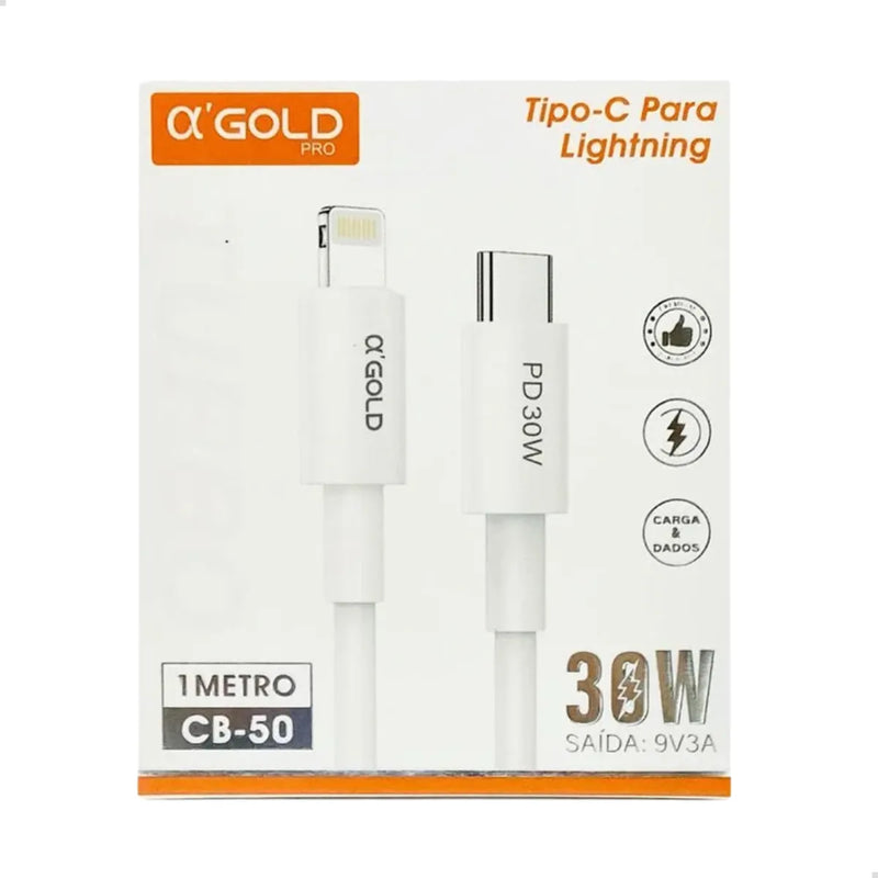 CABO DE CARGA TIPO-C PARA LIGHTNING GOLD CB-50